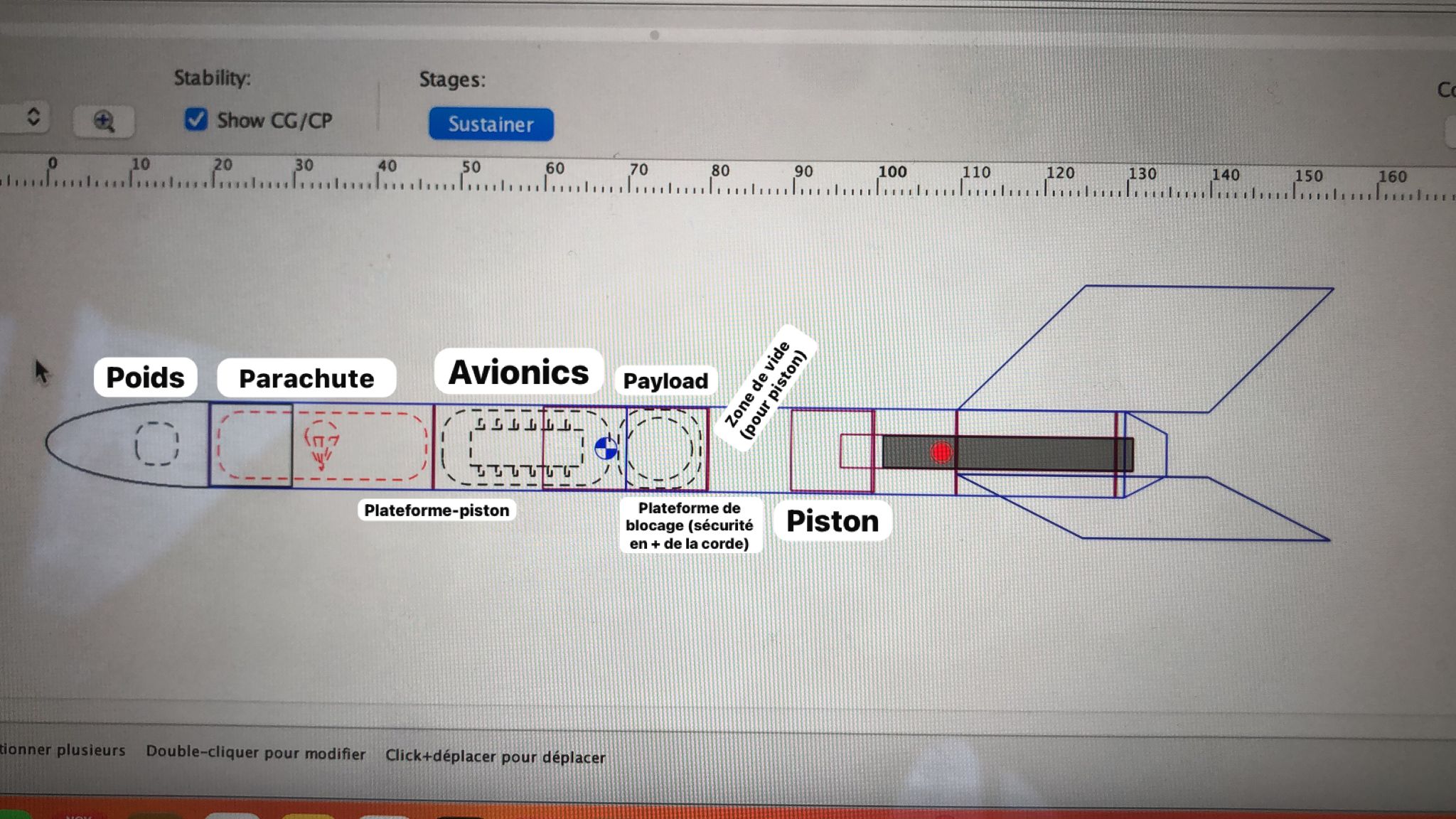 OpenRocket semi-final design